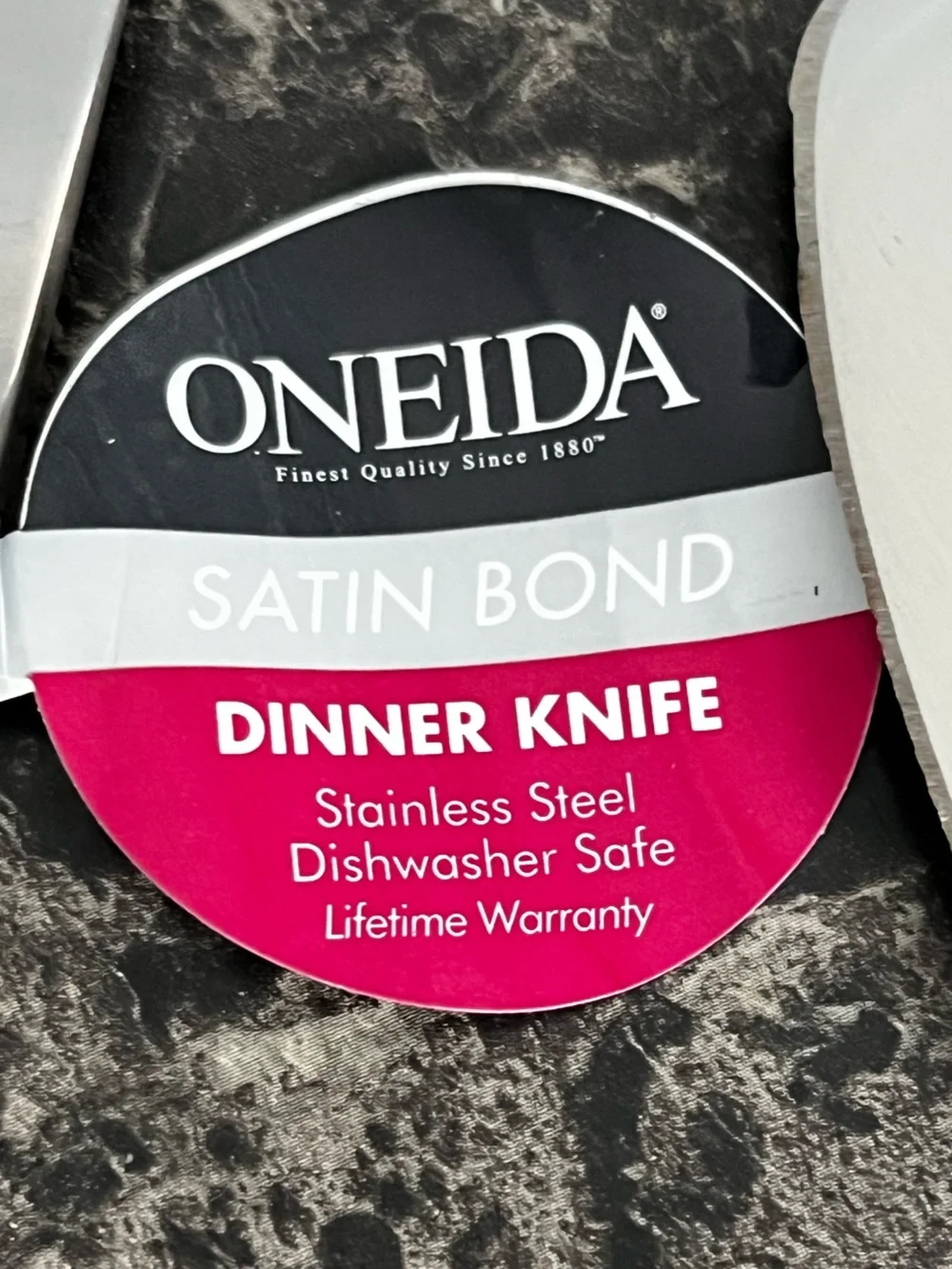 Oneida Satin Bond Dinner Knife Stainless Steel Premium Quality Set of 6